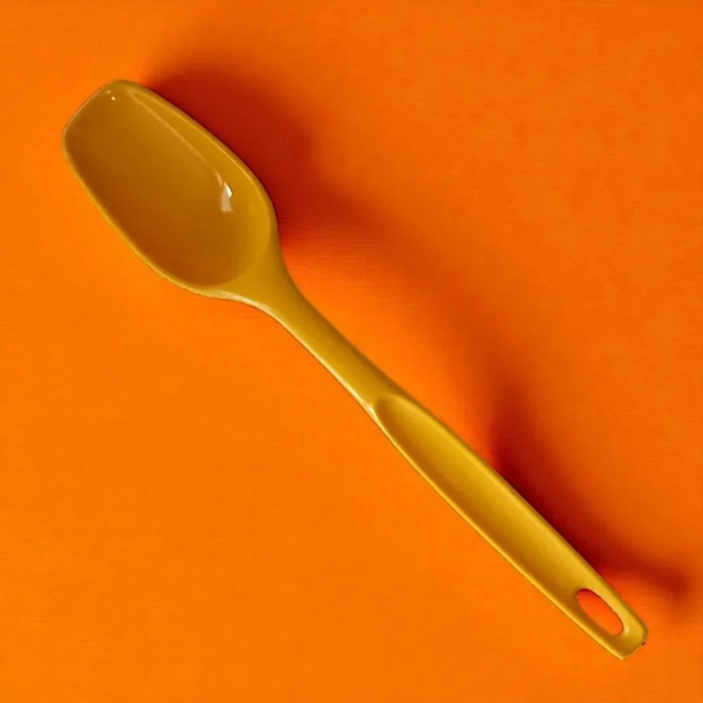 Vintage Foley Spoon‎ Nylon Cooking Serving Utensil Bright Golden Yellow Retro